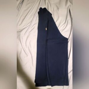 Polo Ralph Lauren Long Sleeve Navy Blue Zipper Polo Shirt